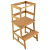 Kids Kitchen Step Stool 2-Step Toddler Standing Tower with 4-Side Safety Rail