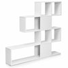 Cube Storage Bookcase Wooden Display Bookshelf Corner Rack Modern Freestanding