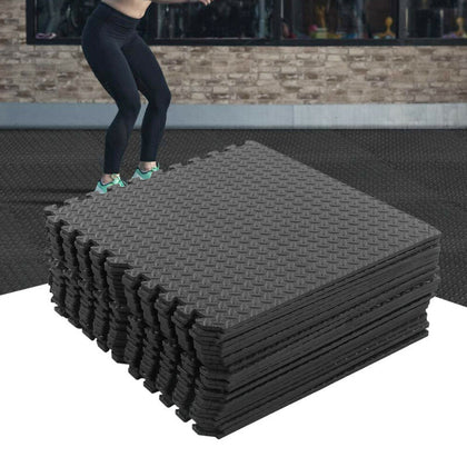 24Pcs 61X61cm Eva Foam Mat Gym Soft Floor Yoga Tiles Interlocking Play Kids Mats