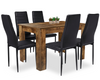 Dining Table and Chairs 4/6 Set Pu Leather Seat Dining Kitchen Room Furniture