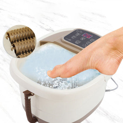 Portable Foot Spa Pedicure Bath Bubble Massage Bucket Feet Therapy Barrel UK