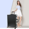 Studio Artist Train Rolling Makeup Case LED Light Mirror Adjustable Leg Lockable