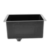 Large & Deep Single Bowl Stainless Steel Kitchen Laundry Sink Square Black Waste