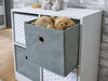 Cube Storage Unit Grey Stars White Bookcase Home Children's Nursery