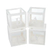 4pcs Baby Box Decoration Transparent Cardboard Gift Balloon Boxes Girl Boy Party