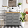 Under Sink Basin Cabinet Cupboard Bathroom Furniture Storage Unit Grey
