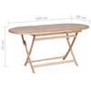 Folding Garden Table Solid Wood Teak /Acacia Kitchen Dining Table Outdoor Bistro