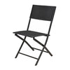 3 Pcs Outside Garden Furniture Rattan Design Foldable Table & Chairs Bistro Set
