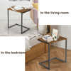 Stackable Nesting Tables Set of 3 Industrial Coffee Snack End Table C-Shaped