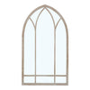 Garden Arched Mirror Gothic Rustic Wood/Metal Frame Wall Mount Outdoor Home Deco