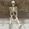 160cm Posable Skeletons Realistic Spooky Full Body Hanging Halloween Prop Decor