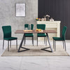 OAK Dining Table Set and 6/4 Grey Leather/Velvet chairs kitchen table set UK