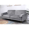 Velvet Sofa Bed Living Room Furniture 2 seater sofa bed with 2 bolister cushions