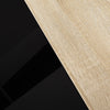 Mondeer Dining Table Kitchen Table with Adjustable Pads for 4-6 Persons Oak