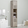 Wooden Tall 2 Door Book Shelves Bathroom Cabinet Storage Slim Narrow Cupboard UK