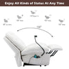 Recliner Chair Electric Lift Riser Massage Chair Recling Armchair Sofa White