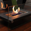 Bio Ethanol Fireplace Glass Burner Fire Bioethanol Rectangular Tabletop Fire Pit