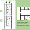 2x Rustproof Metal Garden Trellis Screening Panels Climbing Plant Support Frame