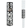 3/5Tier Wooden Corner Shelf Stand Bookshelf Home Storage Furniture Shelving Rack