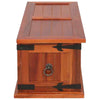 Retro Wooden Treasure Chest Vintage Storage Box Trunk Coffee Table Lockable UK