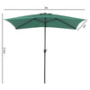 2mx3m Garden Patio Tilt Crank Umbrella Canopy Parasol Sun Shade UV Protection