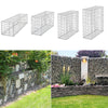 Galvanised Steel Gabion Basket Cage Mesh Wire Stone Basket Outdoo Wall Retaining