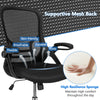 Ergonomic Mid-Back Drafting Chair Height Adjustable Swivel Task Chair Office
