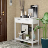 Modern Console Table 2 Drawer w/Shelf Dressing Table Hallway Hall Desk Furniture