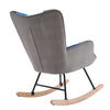Colorful Rocking Chair Fabric Patchwork Accent Armchair Living Room Fireside