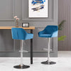 2 x Bar Stools Kitchen Breakfast Chairs with Swivel Gas Lift Adjustable Height