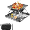 LEVEL Foldable Fire Pit Garden Heater Barbecue BBQ Grill Stove Camping Patio
