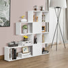Cube Storage Bookcase Wooden Display Bookshelf Corner Rack Modern Freestanding