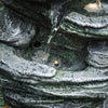 Solar Garden Fountain Water Pump Cascade Landscaping Outdoor Feature Landscape