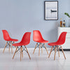 Set of 4 Eiffel Chairs Lounge Chairs Dining Chairs Plastic Home Kitchen Office