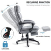 Home Office Chair Recliner Swivel Adjustable Linen Fabric Computer Desk Chair