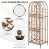 45 Bottle Wrought Wine Rack Jail Freestanding Wine Rack Antique Wine Bottle Hold