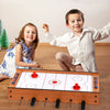 2-In-1 Multi Game Table Combo Table Wooden Football & Air Hockey Tabletop Game