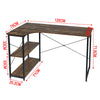 L-shaped PC Computer Desk w/ Shelves Writing Study Table Office Home Workstation