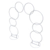 1.8m Tall Metal Hoops Pillar Stand Wedding Backdrop Arch Wreath Floral Display