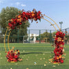 Wedding Arch Flower Stand Moon Gate Walk Through Circular Floral Archway Decor