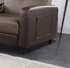 Sofa Bed Faux Leather with Cup holder and Armrests 3 Seater Black Brown Ash Grey