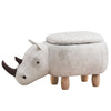 Upholstered Animal Shaped Ottoman Ride-on Footrest Stool Rest Seat TOY Kids New