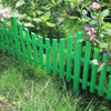 Flexible Plastic Wooden Effect Lawn Border Edge Garden Edging Picket Fencing Set