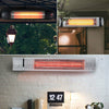 Wall-Mounted/Hanging Electric Patio Heater Infrared Garden Outdoor Heat Settings