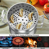 3 Tier Stainless Steel Steamer Set Kitchen Cooking Induction Steamer Pans W/ Lid