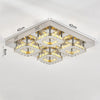 Modern LED Crystal Ceiling Lights Pendant Chandelier Lamp Living Room Kitchen