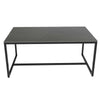 100cm Minimalist Coffee Table Tea Center Dining Table Sturdy Metal Legs Support