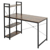 Corner Computer Desk with 4 Tier Storage Shelves Home Office Table Workstation