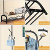 Heavy Duty Clothes Rail Metal Garment Hanging Stand Shoe Rack Home Storage Shelf