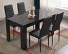 Dining Table and Chairs 4/6 Set Pu Leather Seat Dining Kitchen Room Furniture